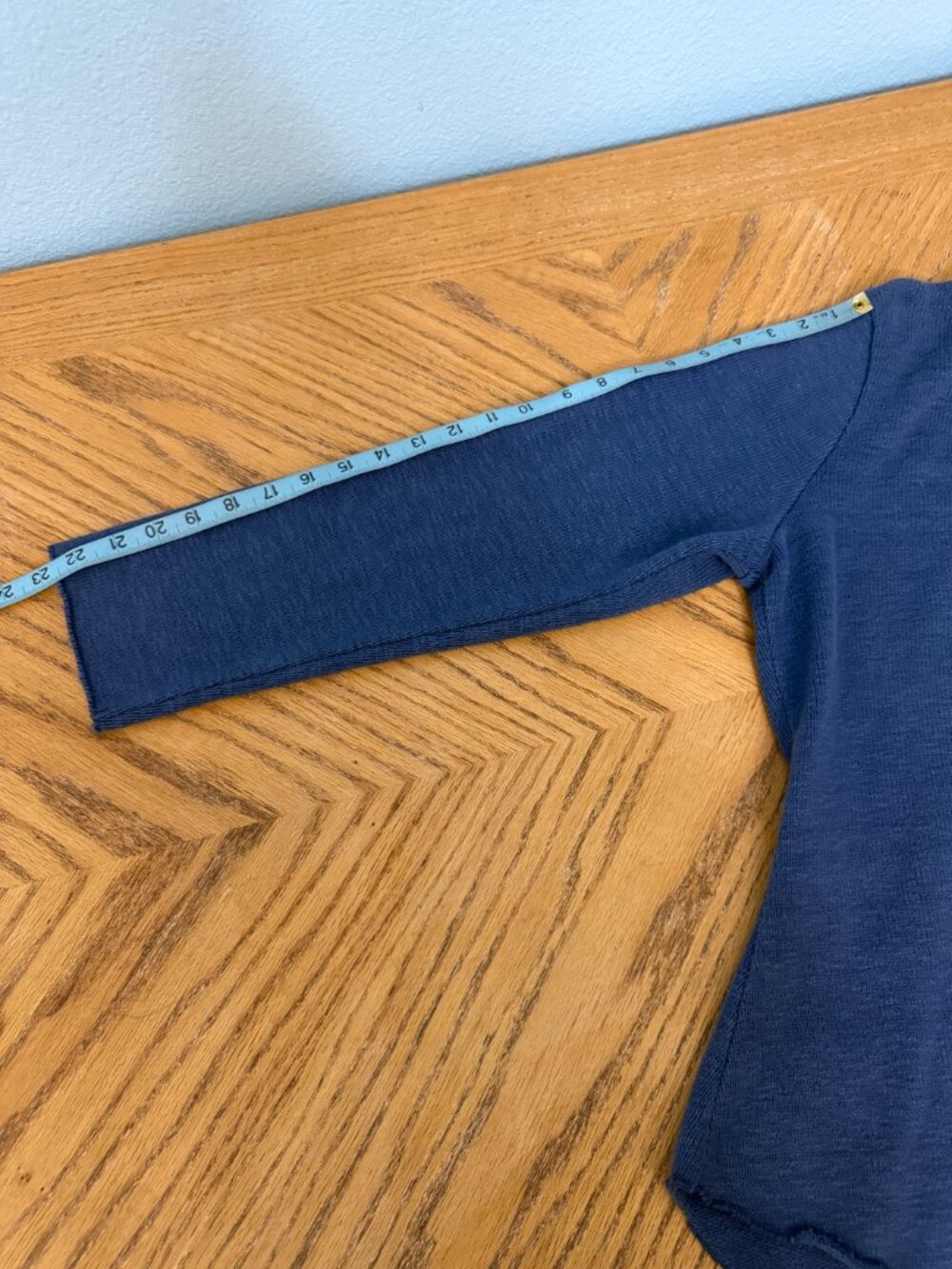 Willow Vintage Cotton Knit Cardigan with Asymmetrical Hem - Picture 7 of 10